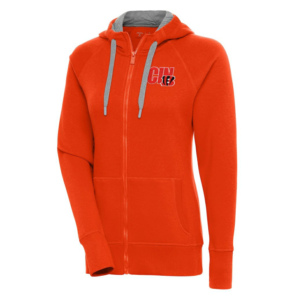 NFL Cincinnati Bengals Antigua Women's Victory Full-Zip Hoodie