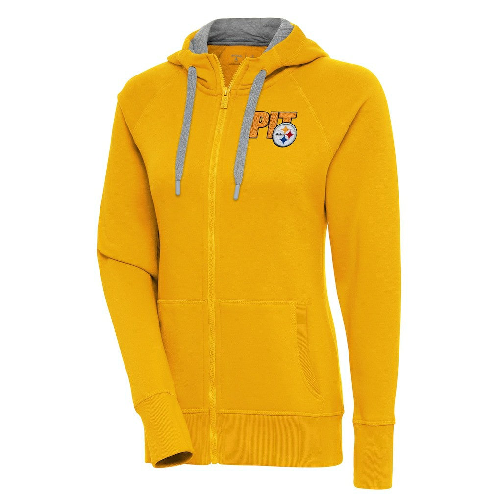 NFL Pittsburgh Steelers Antigua Women's Victory Full-Zip Hoodie