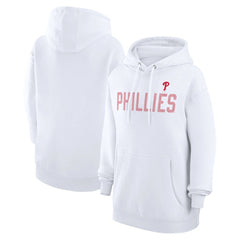 Philadelphia Phillies G-III 4Her by Carl Banks Women's Dot Print Pullover Hoodie - White