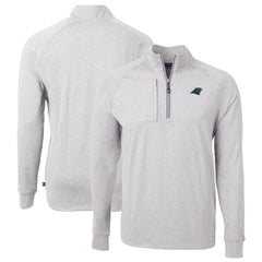 NFL Carolina Panthers Cutter & Buck Big & Tall Adapt Eco Knit Quarter-Zip Pullover Top