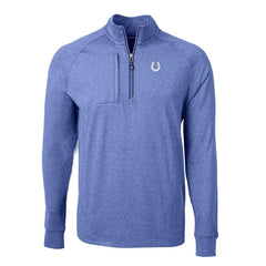 NFL Indianapolis Colts Cutter & Buck Big & Tall Adapt Eco Knit Quarter-Zip Pullover Top