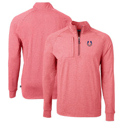NFL Indianapolis Colts Cutter & Buck Big & Tall Adapt Eco Knit Quarter-Zip Pullover Top