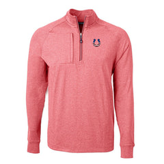 NFL Indianapolis Colts Cutter & Buck Big & Tall Adapt Eco Knit Quarter-Zip Pullover Top