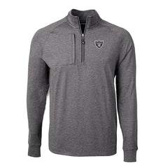 NFL Las Vegas Raiders Cutter & Buck Big & Tall Adapt Eco Knit Quarter-Zip Pullover Top