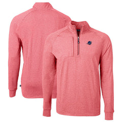 NFL Miami Dolphins Cutter & Buck Big & Tall Adapt Eco Knit Quarter-Zip Pullover Top