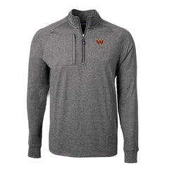 NFL Washington Commanders Cutter & Buck Big & Tall Adapt Eco Knit Quarter-Zip Pullover Top