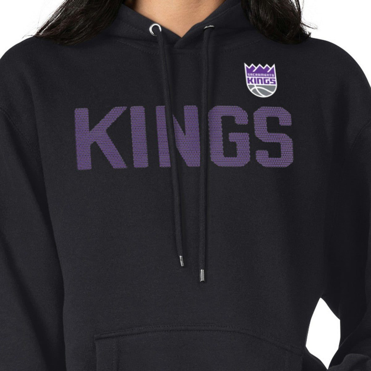 Sacramento Kings G-III 4Her by Carl Banks Women's Dot Print Pullover Hoodie - Black outlet