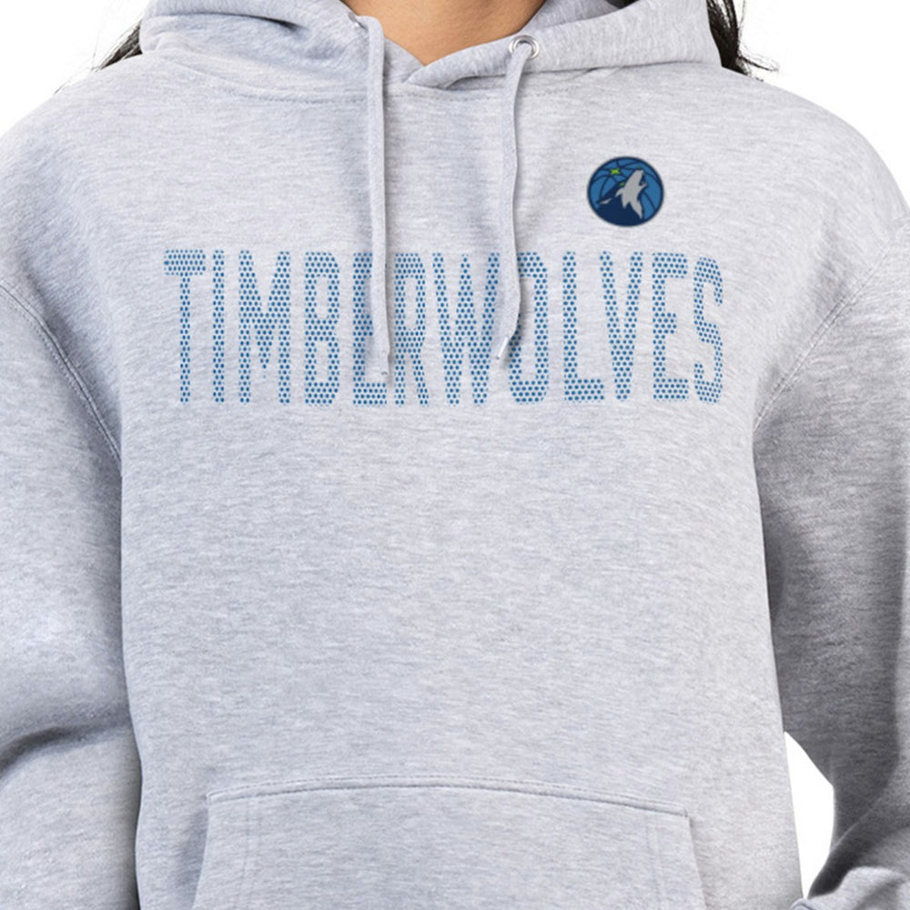 Minnesota Timberwolves G-III 4Her by Carl Banks Women's Dot Print Pullover Hoodie - Heather Gray cheap