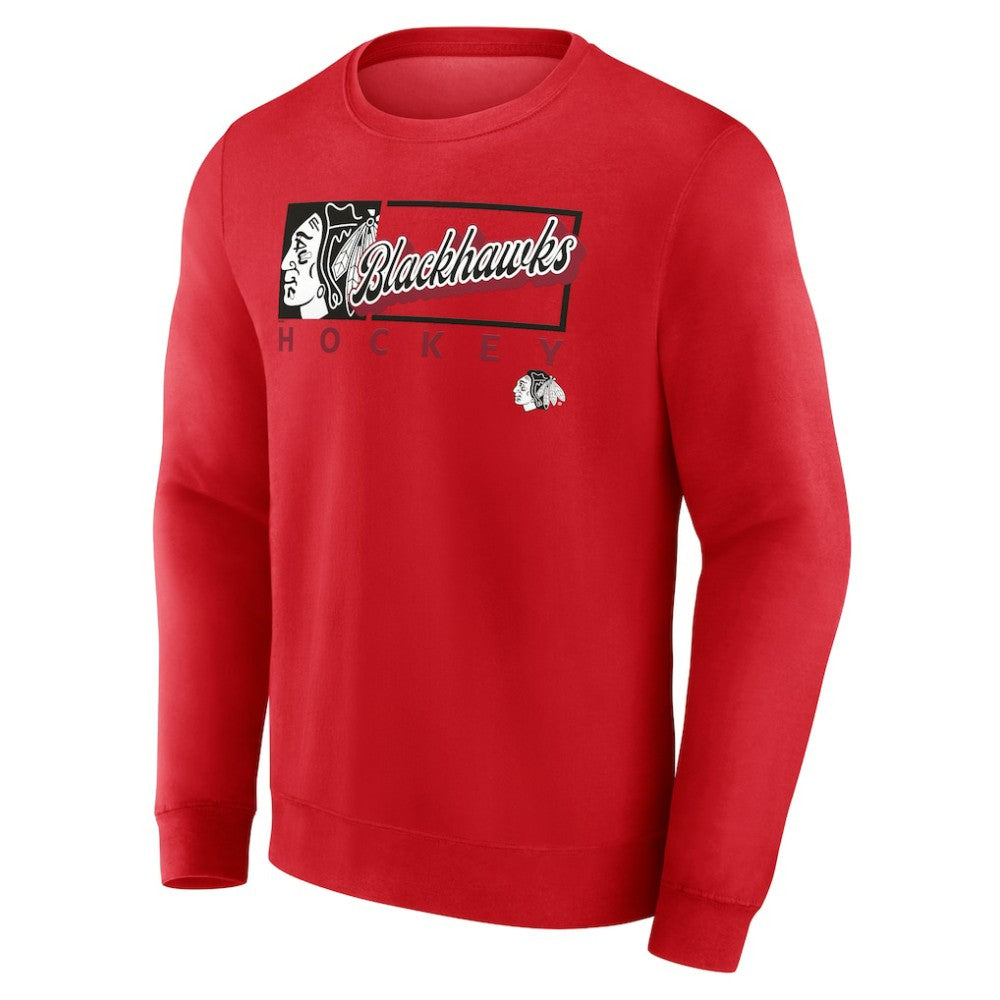 Chicago Blackhawks Fanatics Focus Fleece Pullover Sweatshirt
