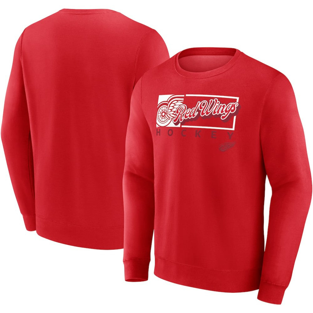 Detroit Red Wings Fanatics Focus Fleece Pullover Sweatshirt
