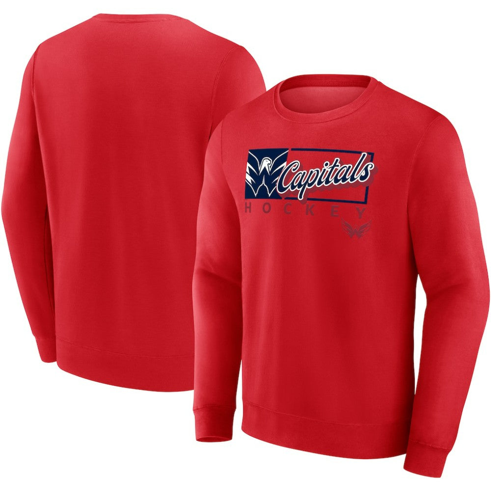 Washington Capitals Fanatics Focus Fleece Pullover Sweatshirt