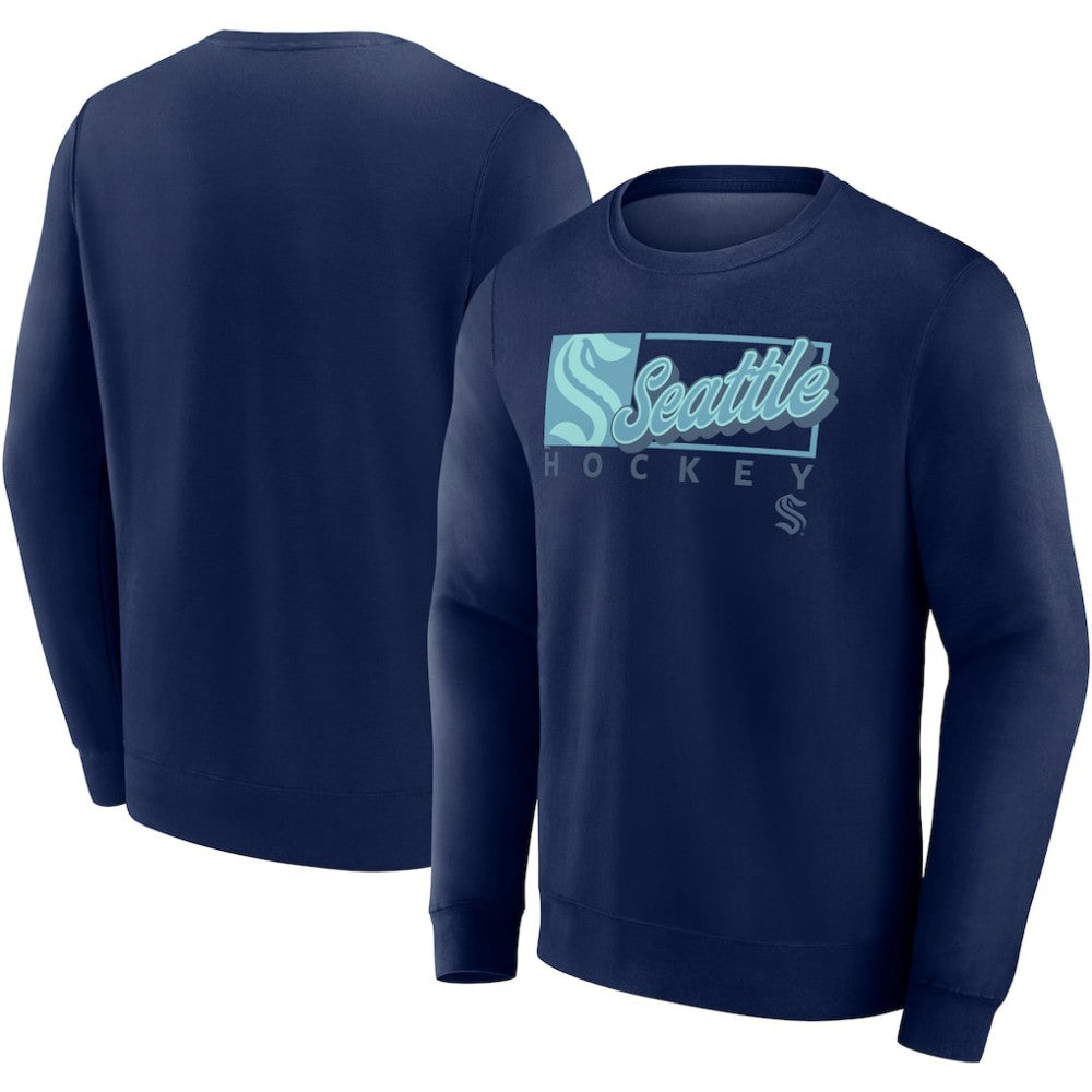 Seattle Kraken Fanatics Focus Fleece Pullover Sweatshirt