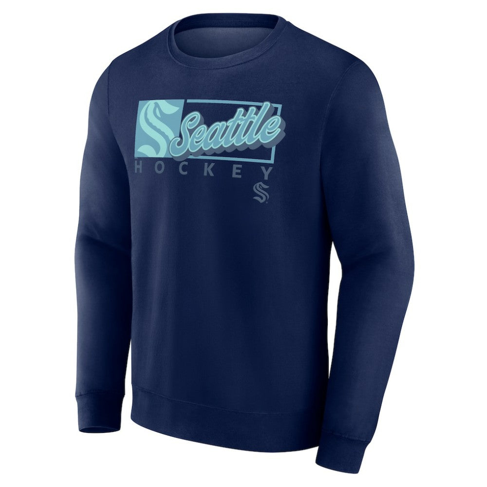 Seattle Kraken Fanatics Focus Fleece Pullover Sweatshirt