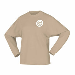 Chicago Cubs Women's Branded Fleece Pullover Sweatshirt - Tan