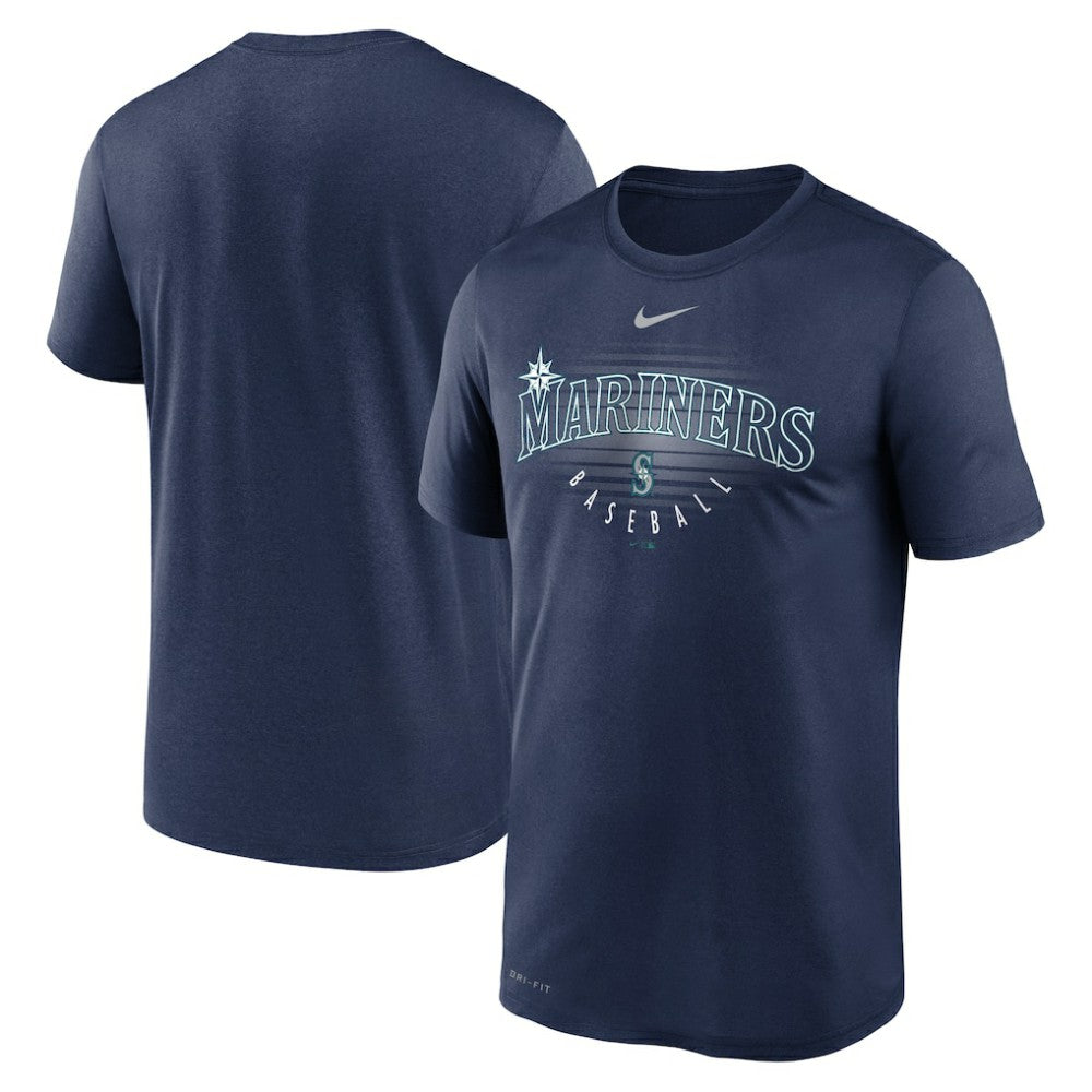 Seattle Mariners Wordmark Outline Legend T-Shirt - Navy | Nike