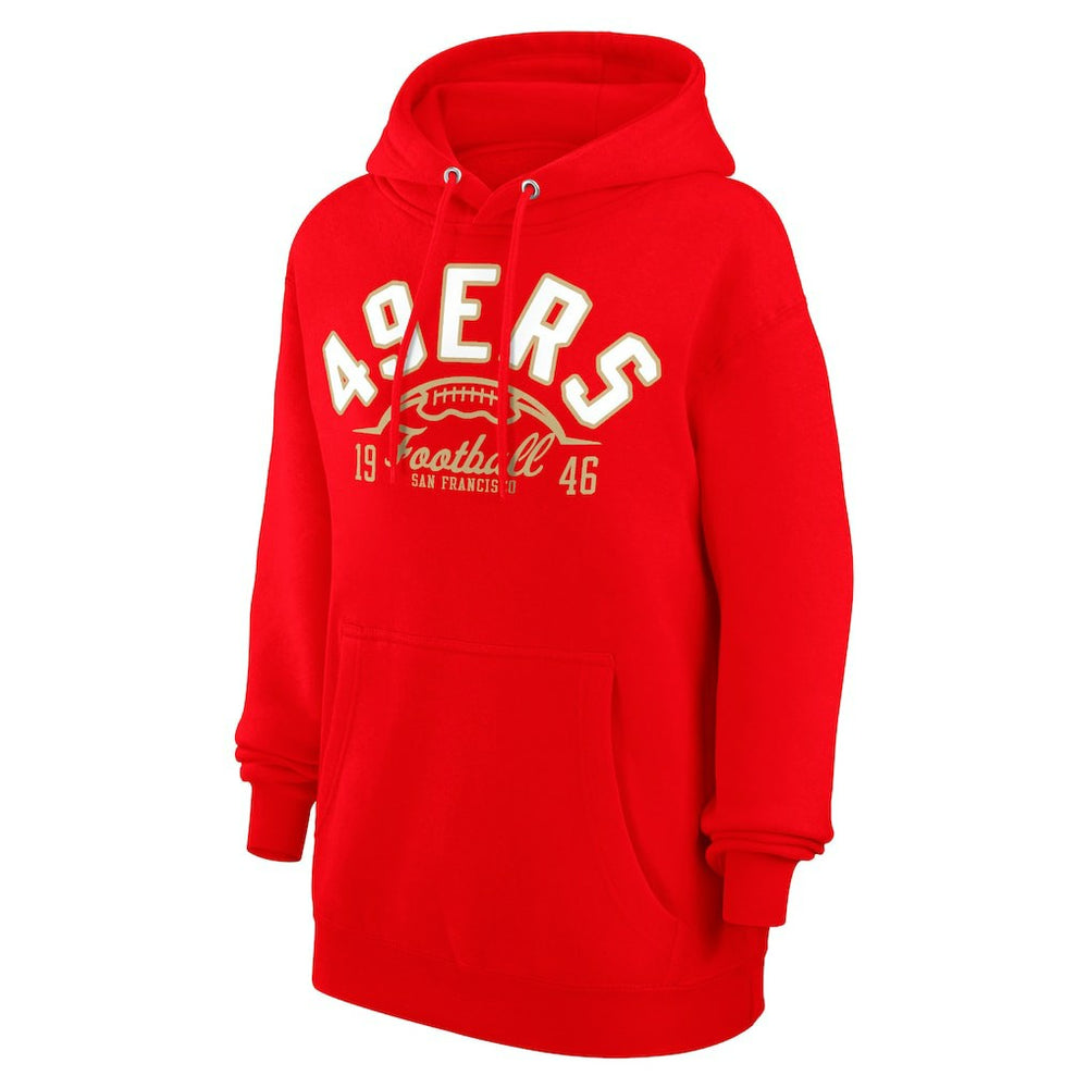 NFL San Francisco 49ers Starter Unisex Half Ball Team Fleece Pullover Hoodie