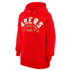 NFL San Francisco 49ers Starter Unisex Half Ball Team Fleece Pullover Hoodie