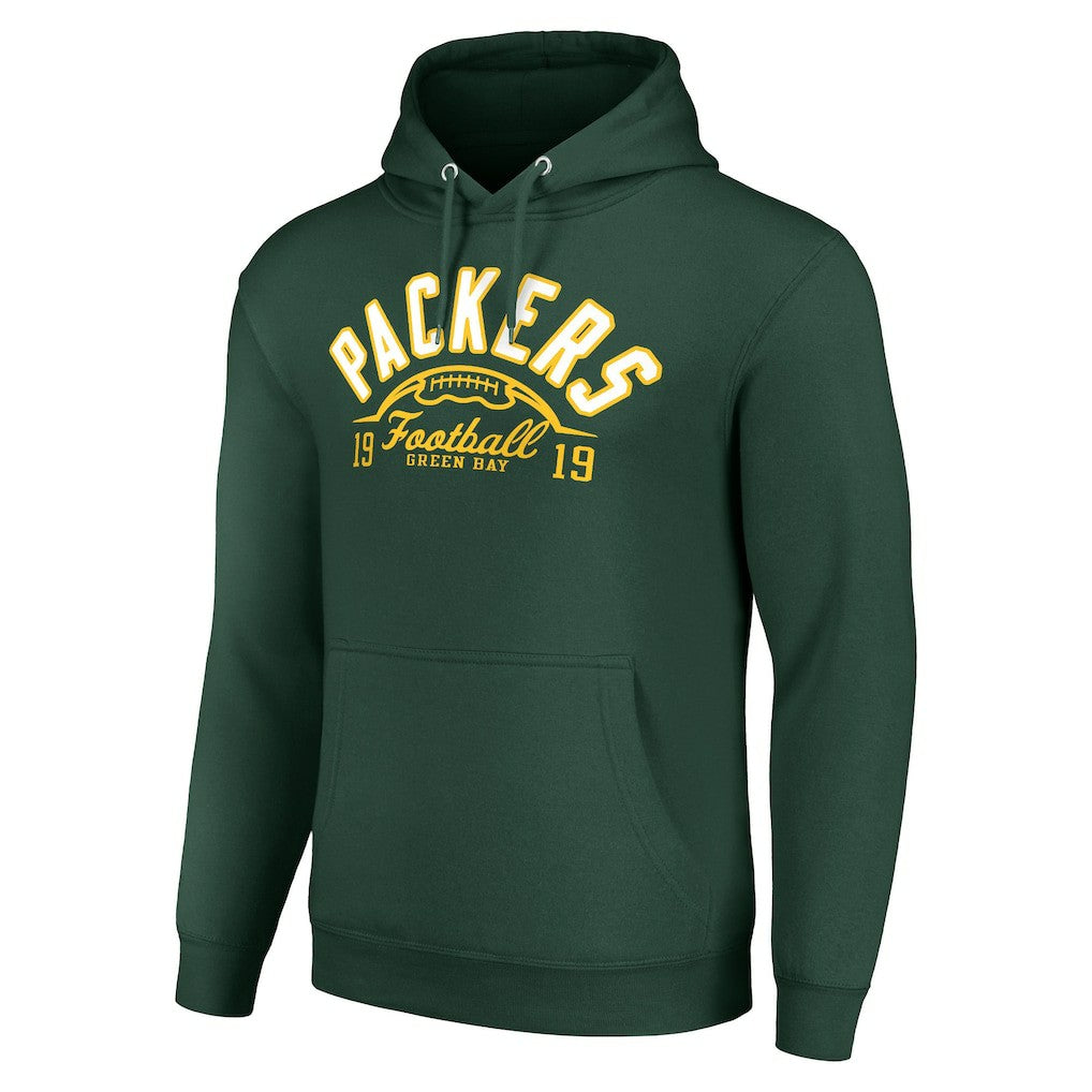 NFL Green Bay Packers Starter Unisex Half Ball Team Fleece Pullover Hoodie