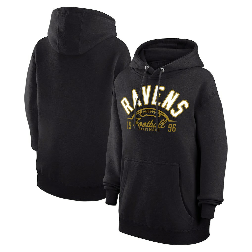 NFL Baltimore Ravens Starter Unisex Half Ball Team Fleece Pullover Hoodie