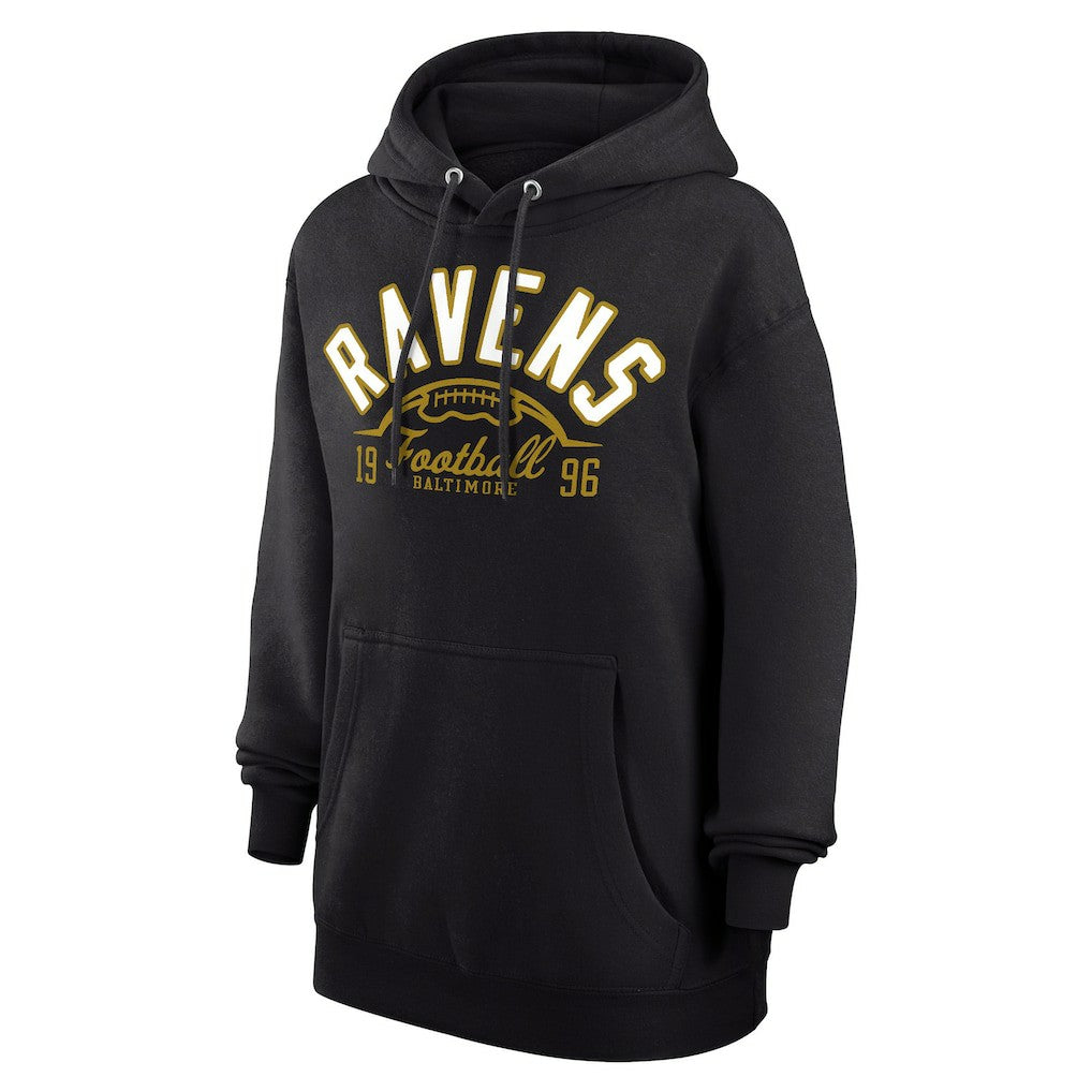 NFL Baltimore Ravens Starter Unisex Half Ball Team Fleece Pullover Hoodie