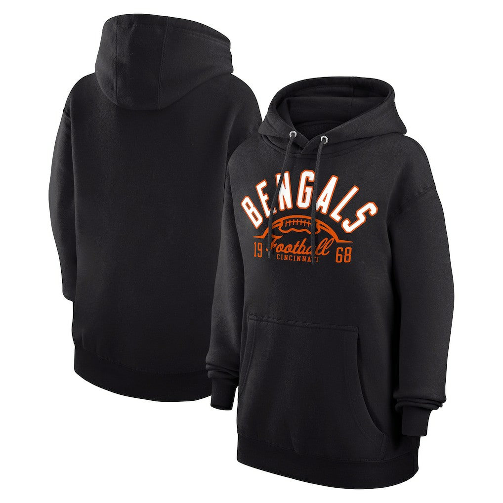 NFL Cincinnati Bengals Starter Unisex Half Ball Team Fleece Pullover Hoodie