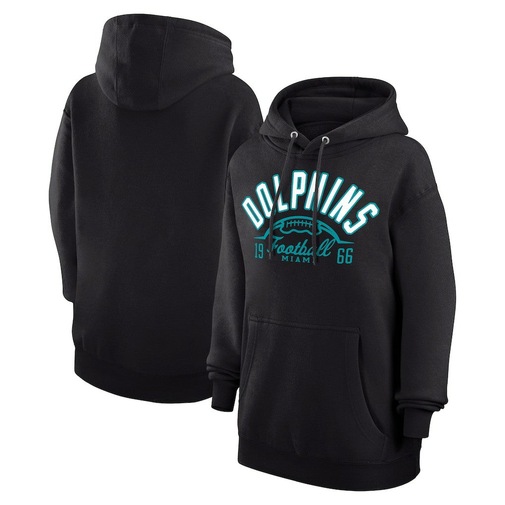 NFL Miami Dolphins Starter Unisex Half Ball Team Fleece Pullover Hoodie