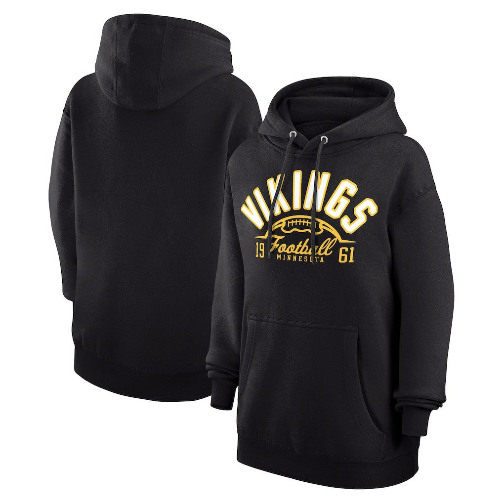 NFL Minnesota Vikings Starter Unisex Half Ball Team Fleece Pullover Hoodie