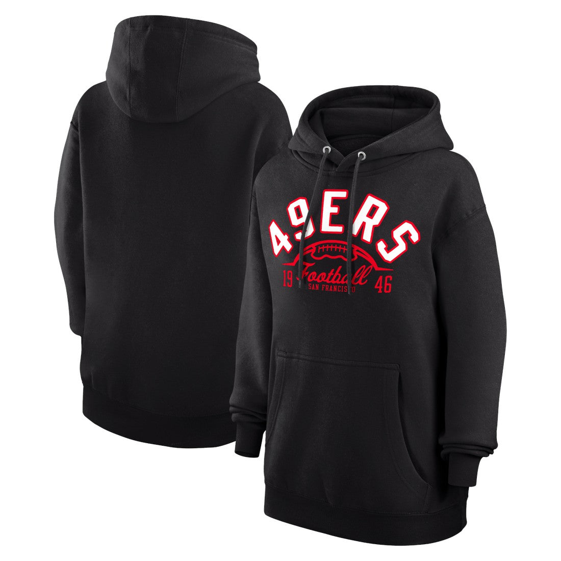 NFL San Francisco 49ers Starter Unisex Half Ball Team Fleece Pullover Hoodie