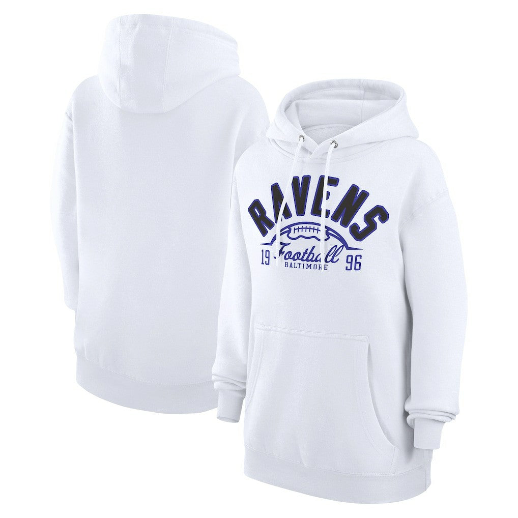 NFL Baltimore Ravens Starter Unisex Half Ball Team Fleece Pullover Hoodie