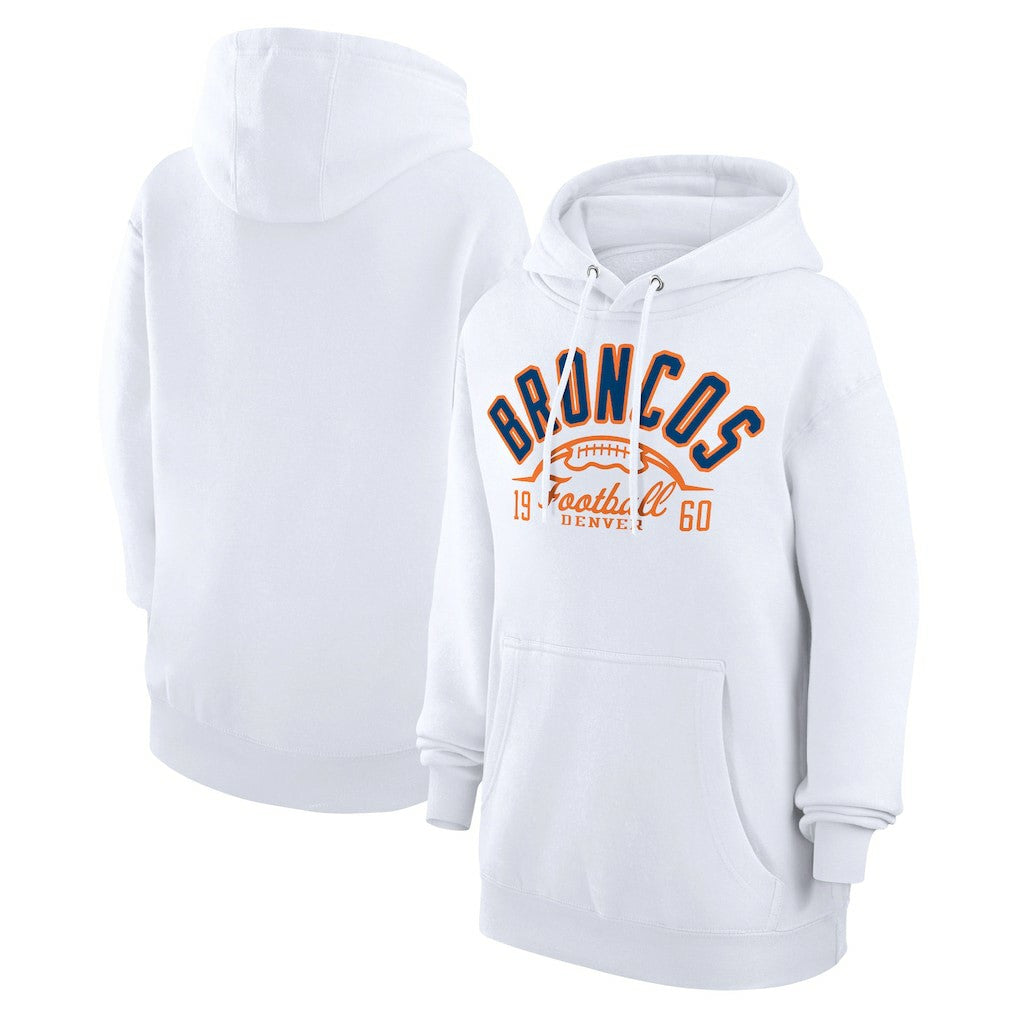 NFL Denver Broncos Starter Unisex Half Ball Team Fleece Pullover Hoodie