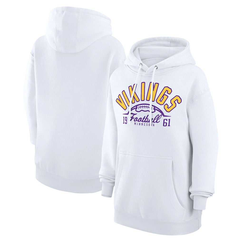 NFL Minnesota Vikings Starter Unisex Half Ball Team Fleece Pullover Hoodie