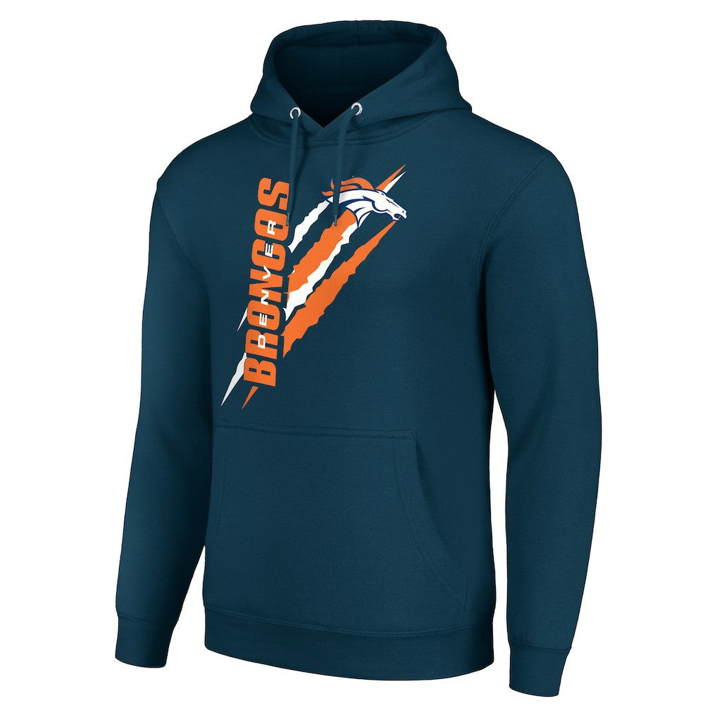NFL Denver Broncos Starter Unisex Color Scratch Fleece Pullover Hoodie