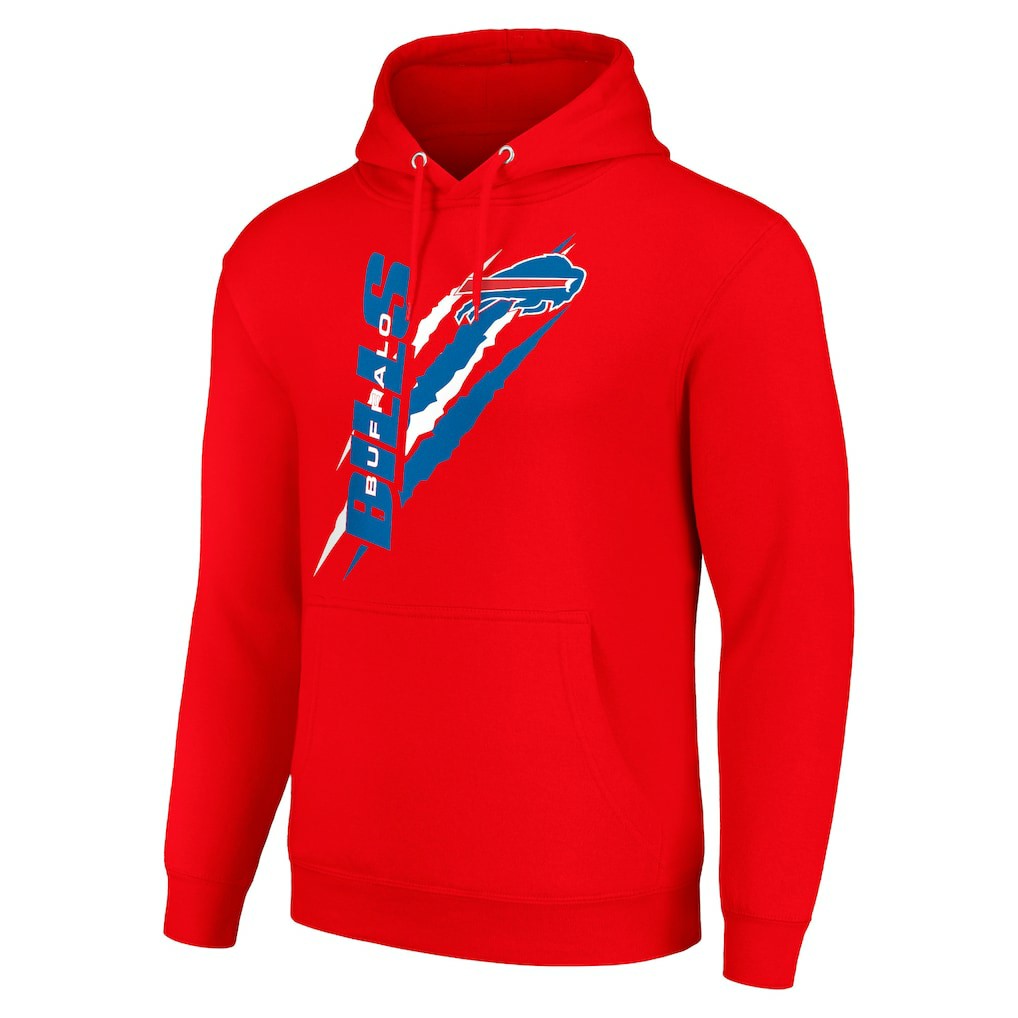 NFL Buffalo Bills Starter Unisex Color Scratch Fleece Pullover Hoodie