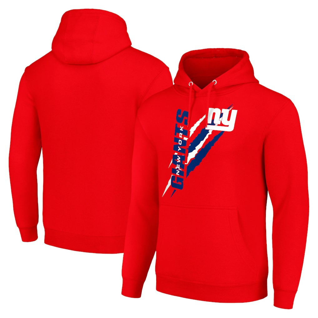 NFL New York Giants Starter Unisex Color Scratch Fleece Pullover Hoodie
