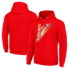 NFL San Francisco 49ers Starter Unisex Color Scratch Fleece Pullover Hoodie