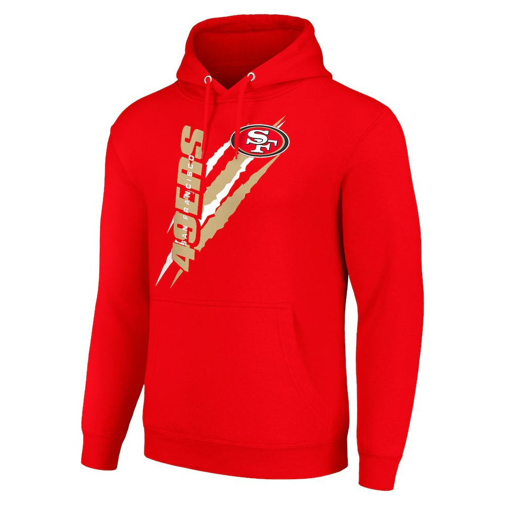 NFL San Francisco 49ers Starter Unisex Color Scratch Fleece Pullover Hoodie