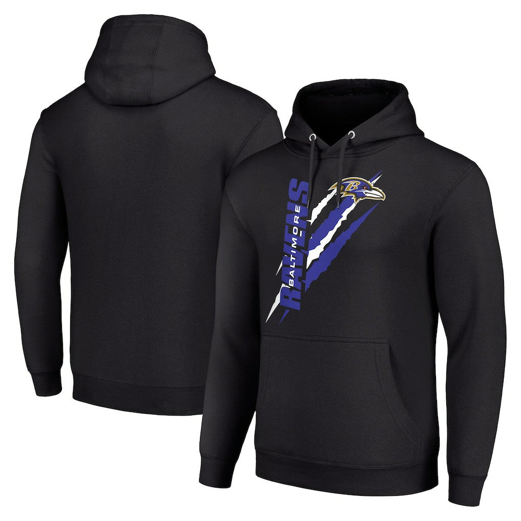 NFL Baltimore Ravens Starter Unisex Color Scratch Fleece Pullover Hoodie