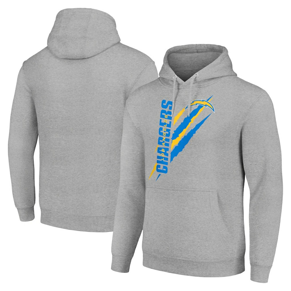 NFL Los Angeles Chargers Starter Unisex Color Scratch Fleece Pullover Hoodie