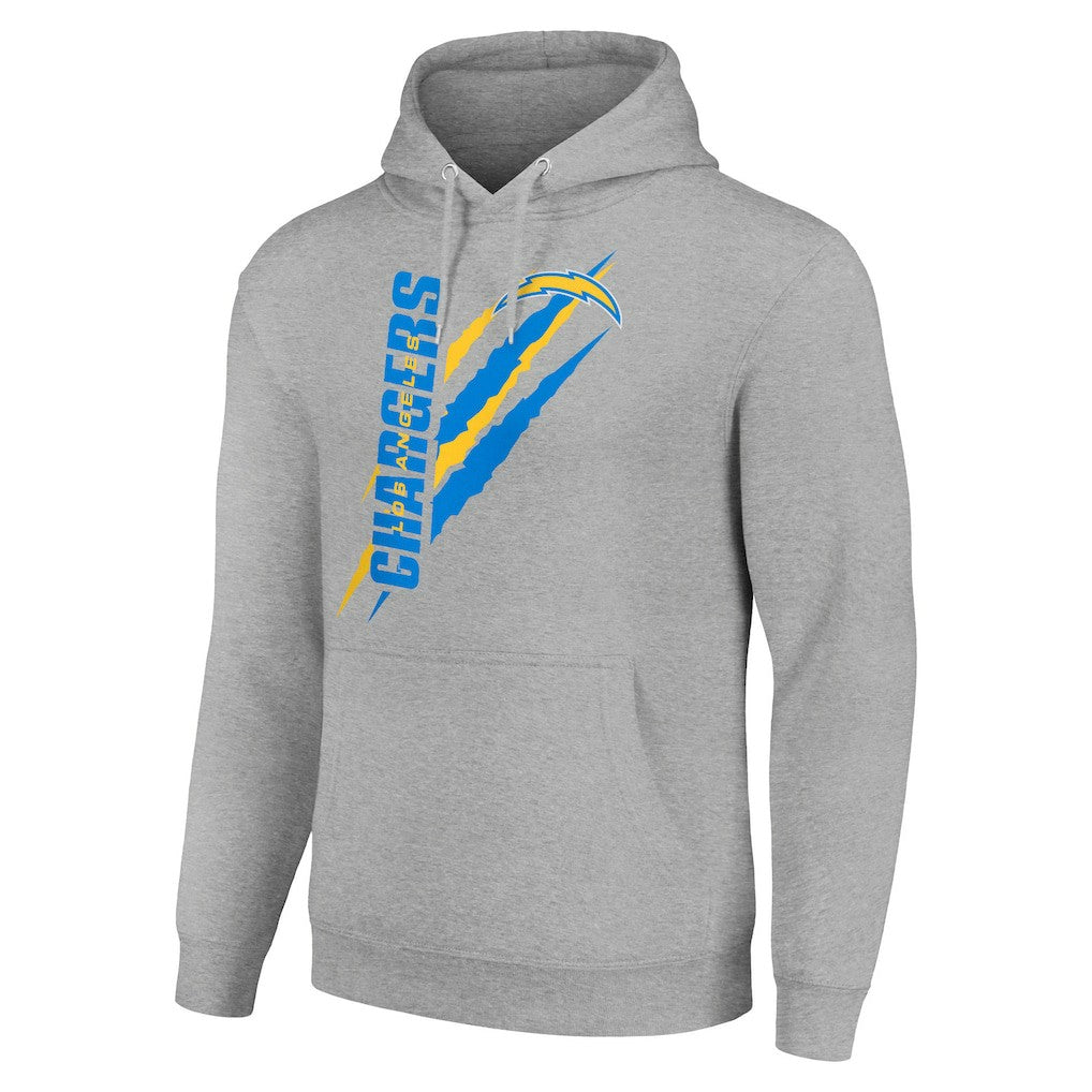 NFL Los Angeles Chargers Starter Unisex Color Scratch Fleece Pullover Hoodie