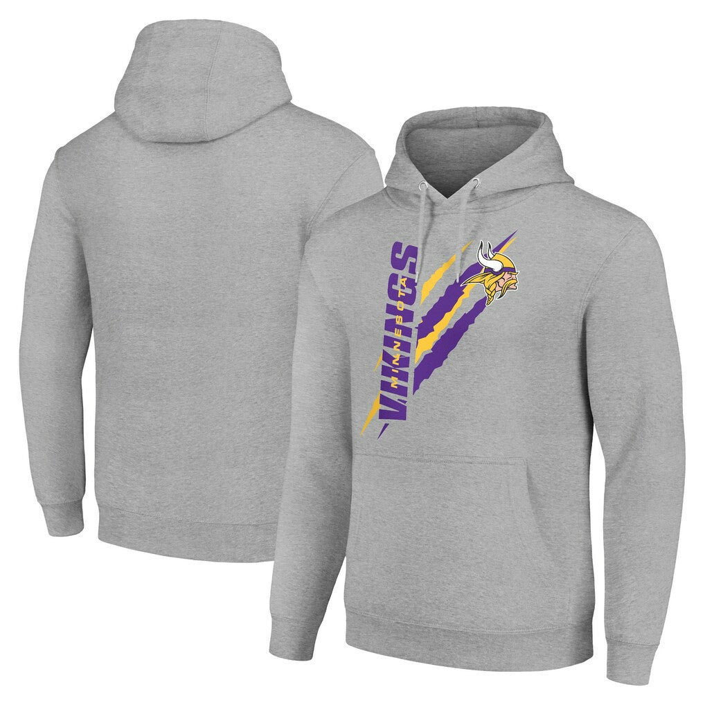 NFL Minnesota Vikings Starter Unisex Color Scratch Fleece Pullover Hoodie