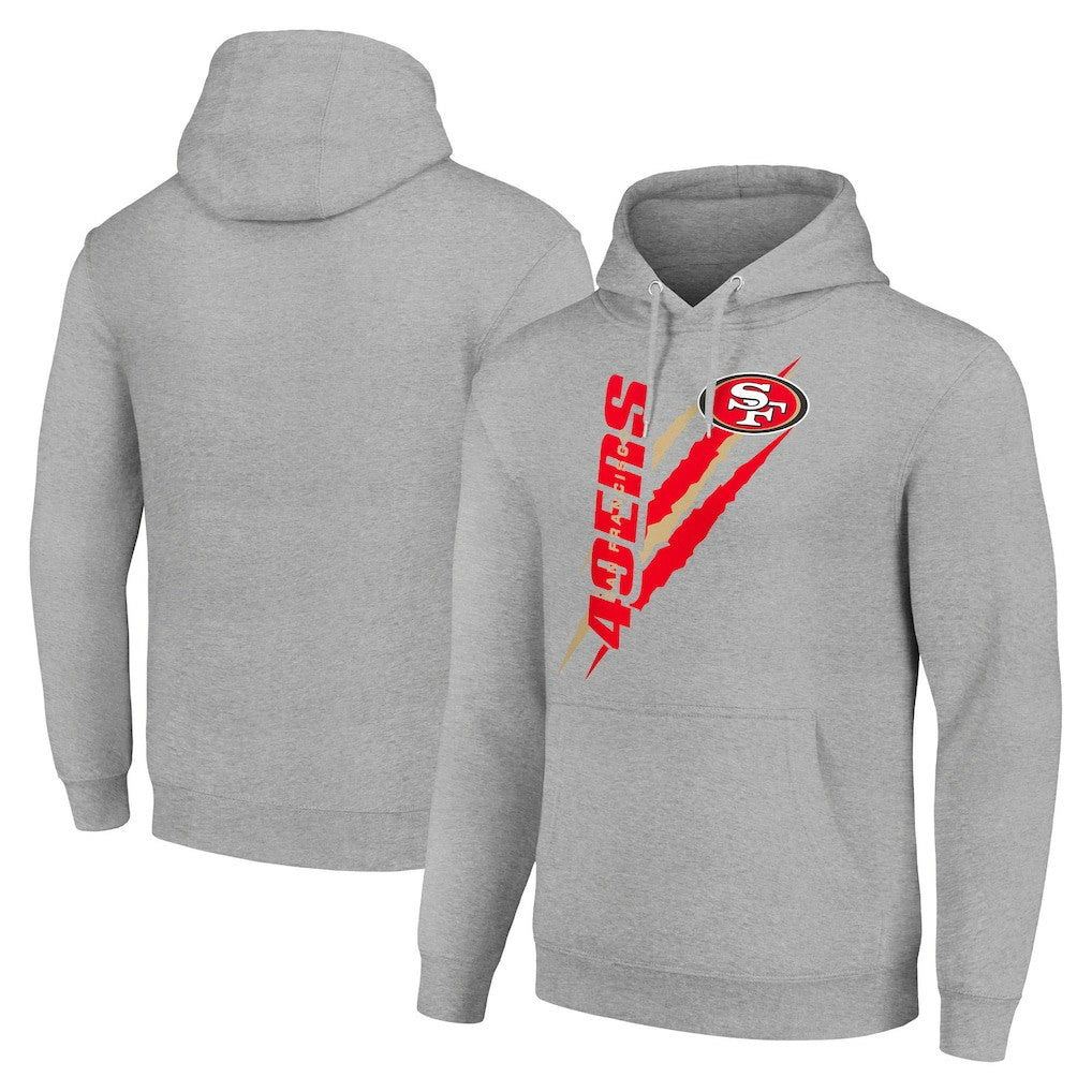NFL San Francisco 49ers Starter Unisex Color Scratch Fleece Pullover Hoodie