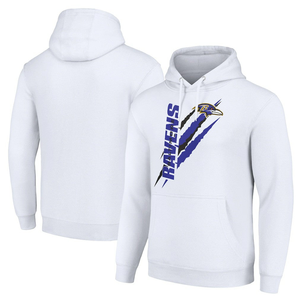 NFL Baltimore Ravens Starter Unisex Color Scratch Fleece Pullover Hoodie