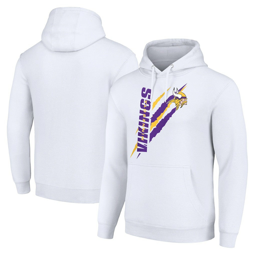 NFL Minnesota Vikings Starter Unisex Color Scratch Fleece Pullover Hoodie