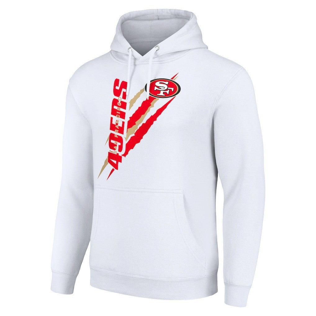 NFL San Francisco 49ers Starter Unisex Color Scratch Fleece Pullover Hoodie