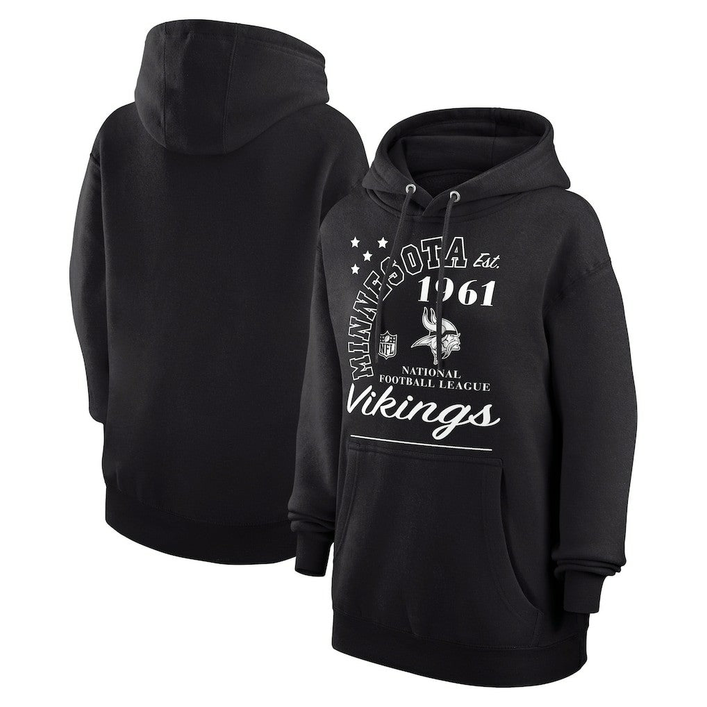 NFL Minnesota Vikings Starter Unisex Arch Team Fleece Pullover Hoodie