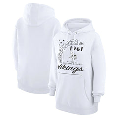 NFL Minnesota Vikings Starter Unisex Arch Team Fleece Pullover Hoodie