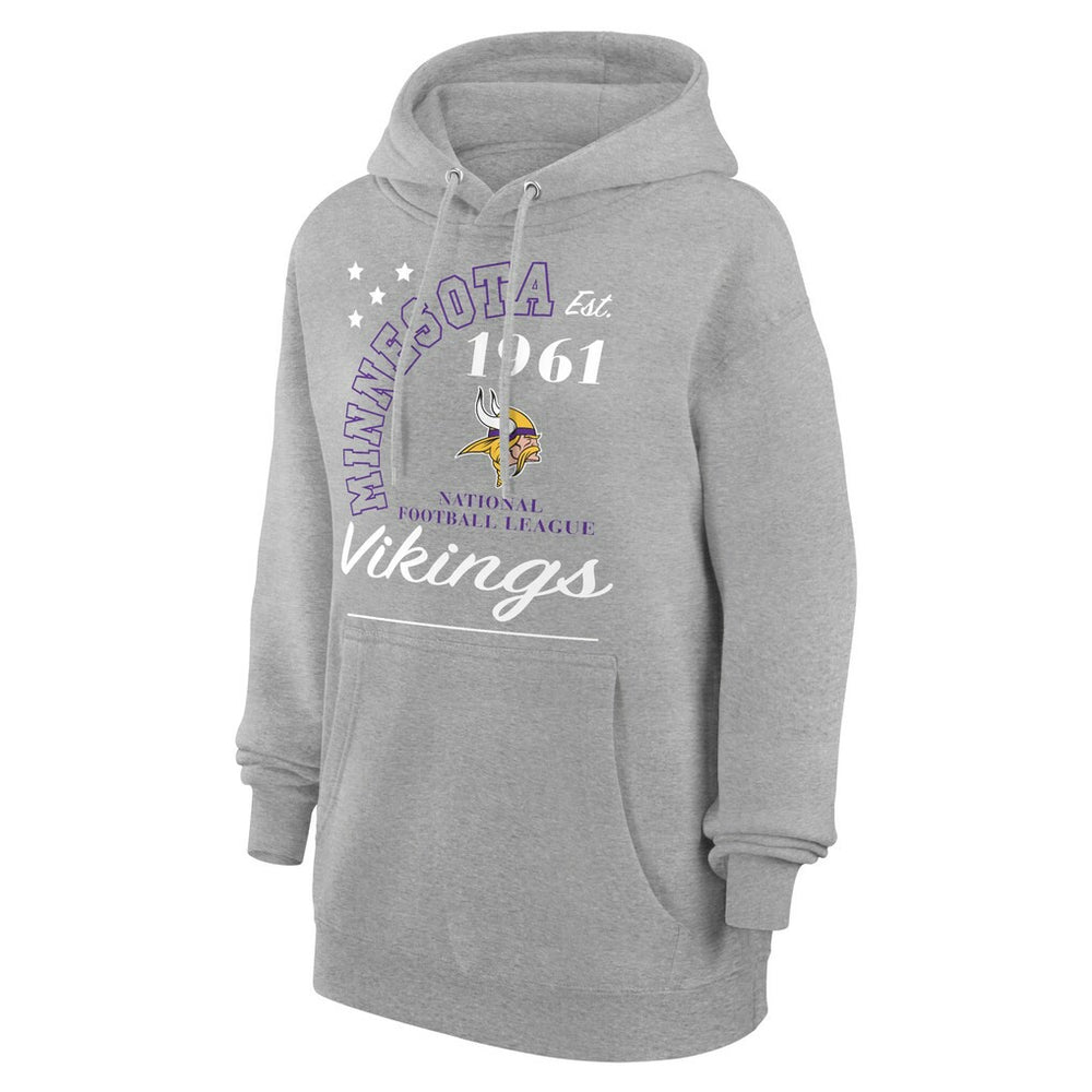 NFL Minnesota Vikings Starter Unisex Arch Team Fleece Pullover Hoodie