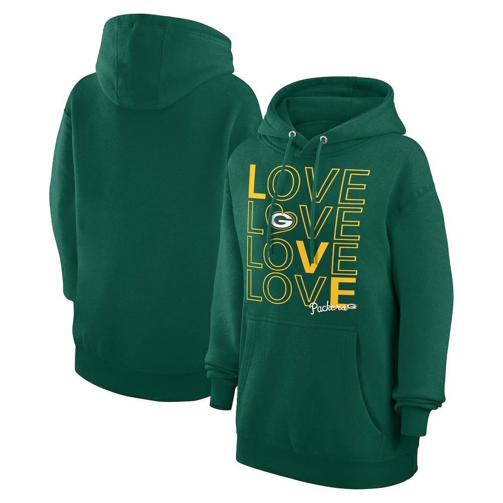 NFL Green Bay Packers G-III 4Her by Carl Banks Women's Love Graphic Pullover Hoodie