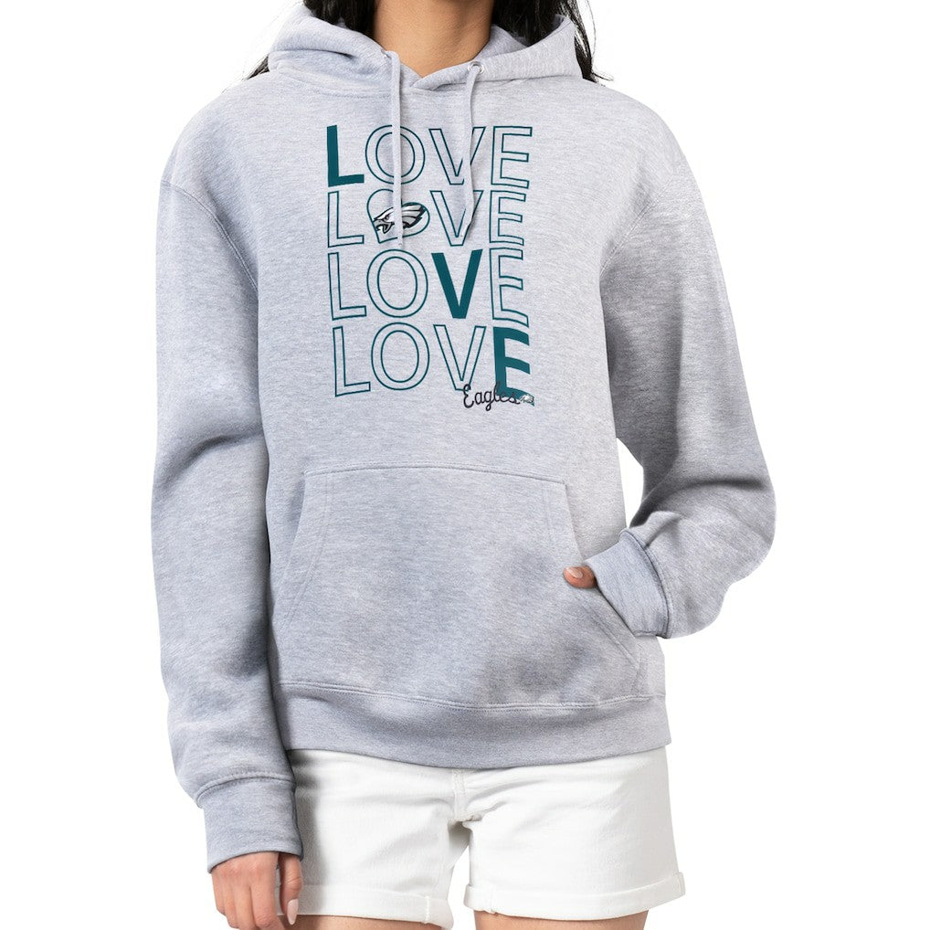NFL Philadelphia Eagles G-III 4Her by Carl Banks Women's Love Graphic Pullover Hoodie