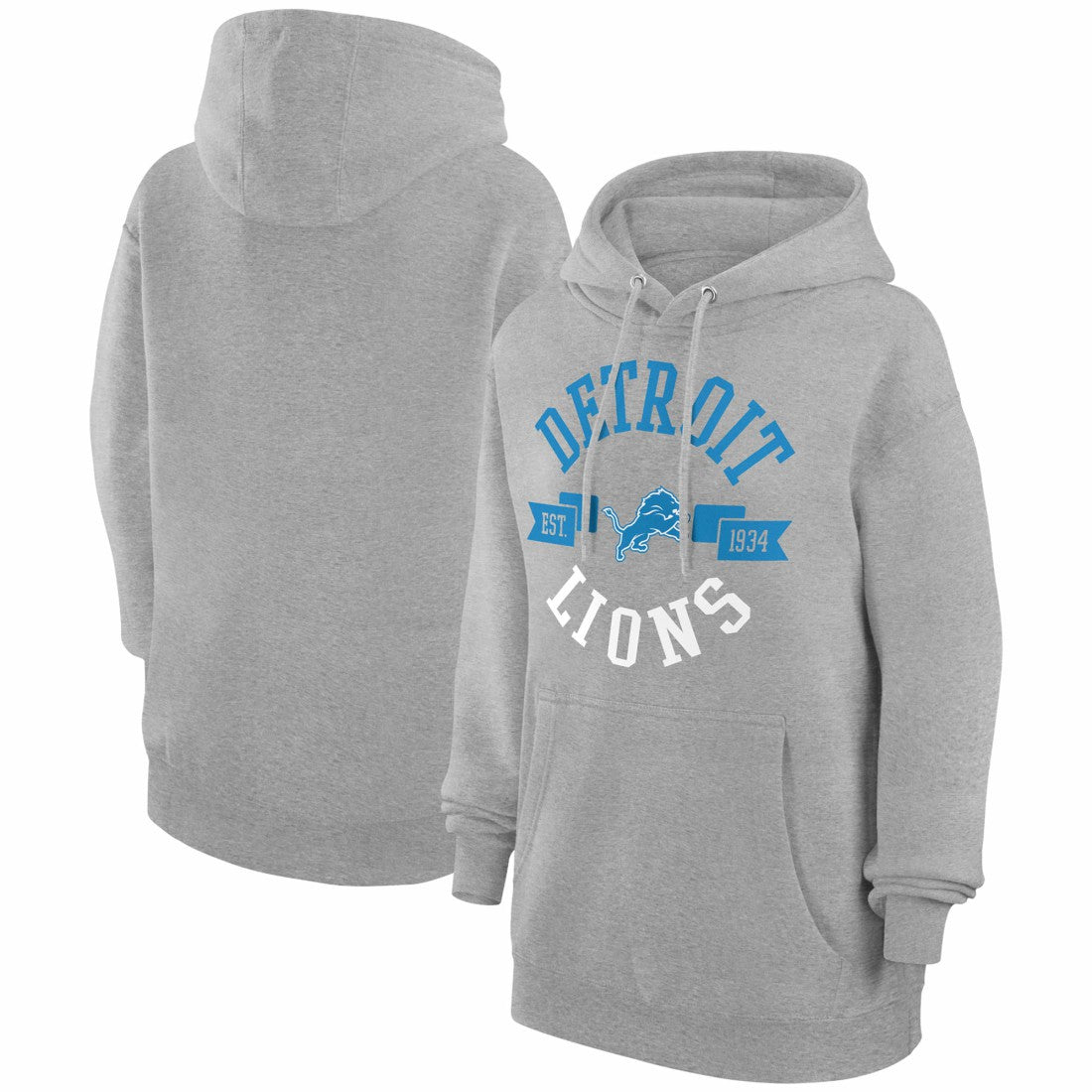 NFL Detroit Lions G-III 4Her by Carl Banks Women's City Graphic Team Fleece Pullover Hoodie